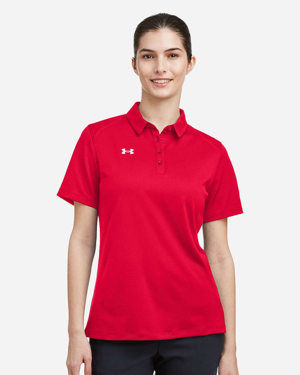 Under Armour 1370431 Women’s Tech™ Polo - Red White