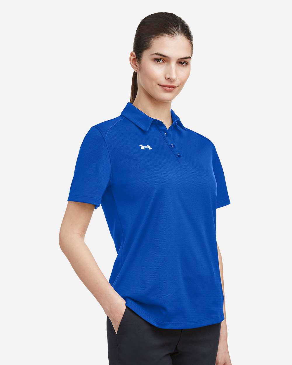 Under Armour 1370431 Women’s Tech™ Polo - Royal White
