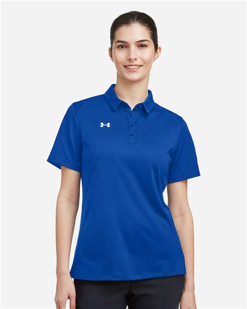 Under Armour 1370431 Women’s Tech™ Polo - Royal White