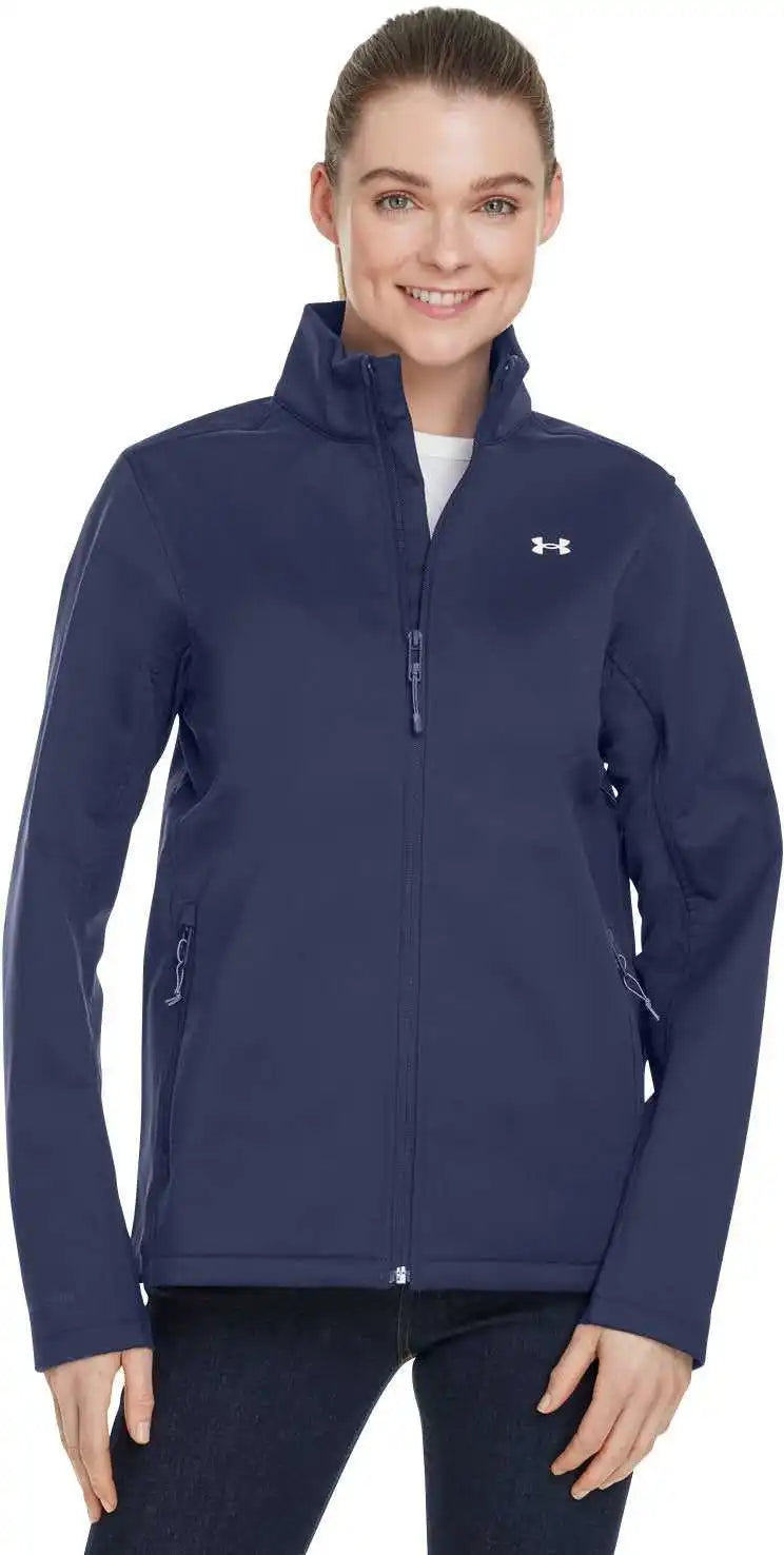 Under Armour 1371594 Ladies’ Coldgear Infrared Shield 2.0 Jacket Midnight Navy White