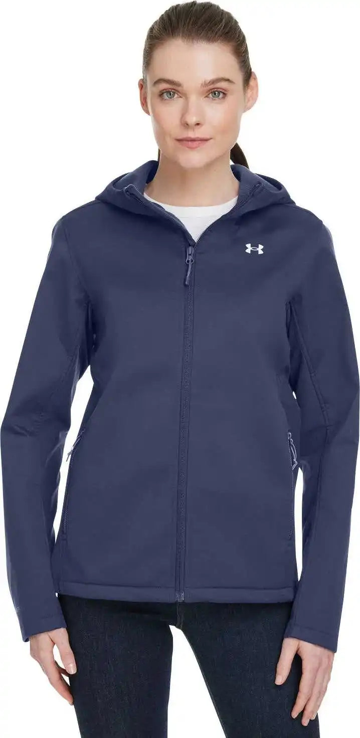 Under Armour 1371595 Ladies’ Coldgear Infrared Shield 20 Hooded Jacket - Mid Nvy