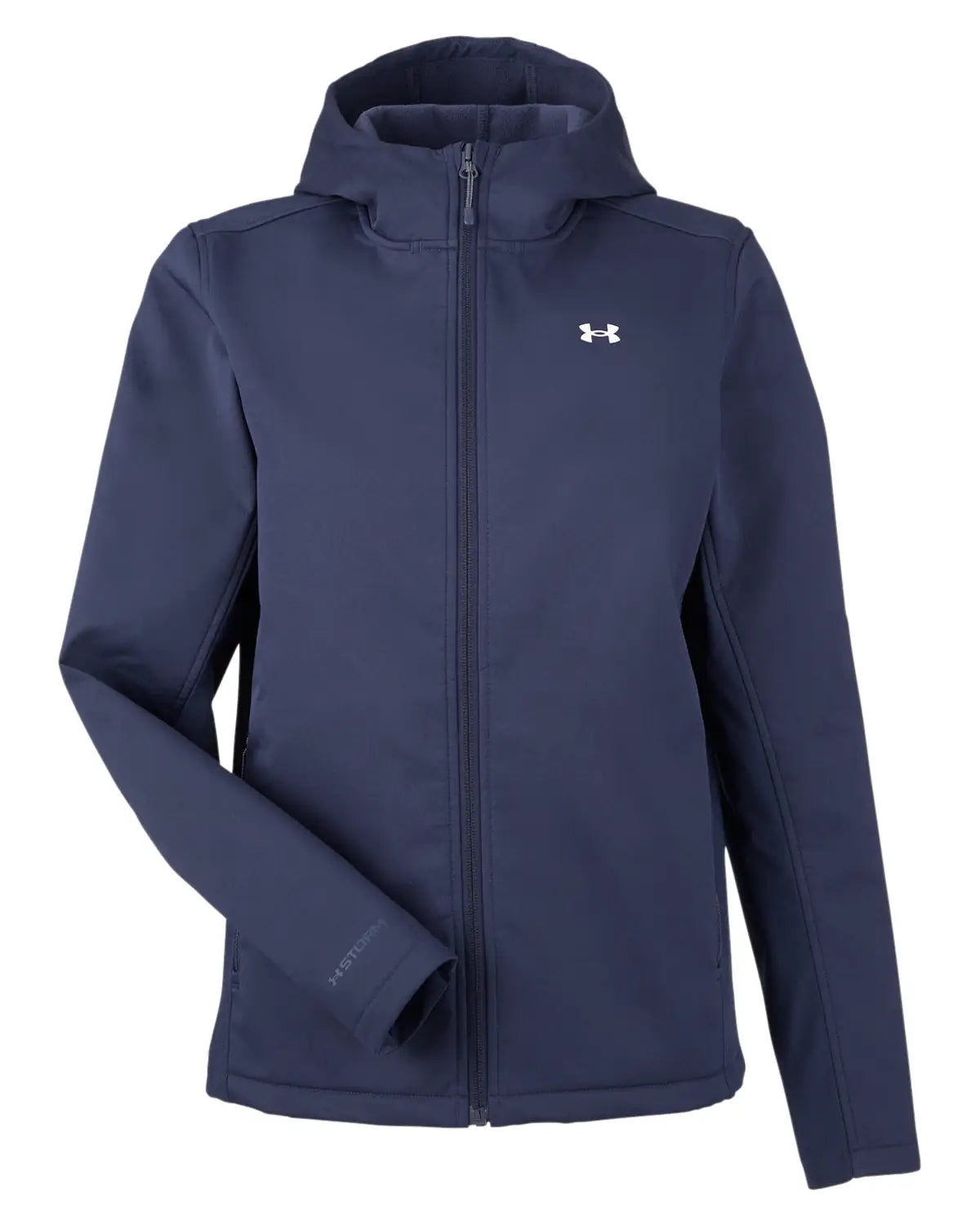 Under Armour 1371595 Women’s Coldgear Infared Shield 2.0 Hooded Jacket - Midnight Navy White