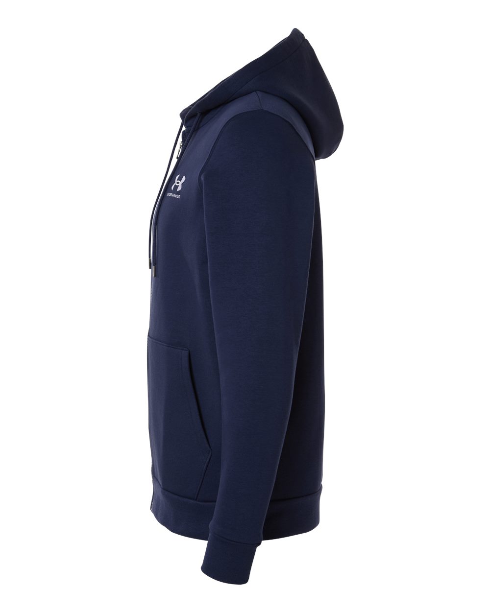 Under Armour 1373881 Men’s Icon Fleece Hooded Full-zip - Midnight Navy White