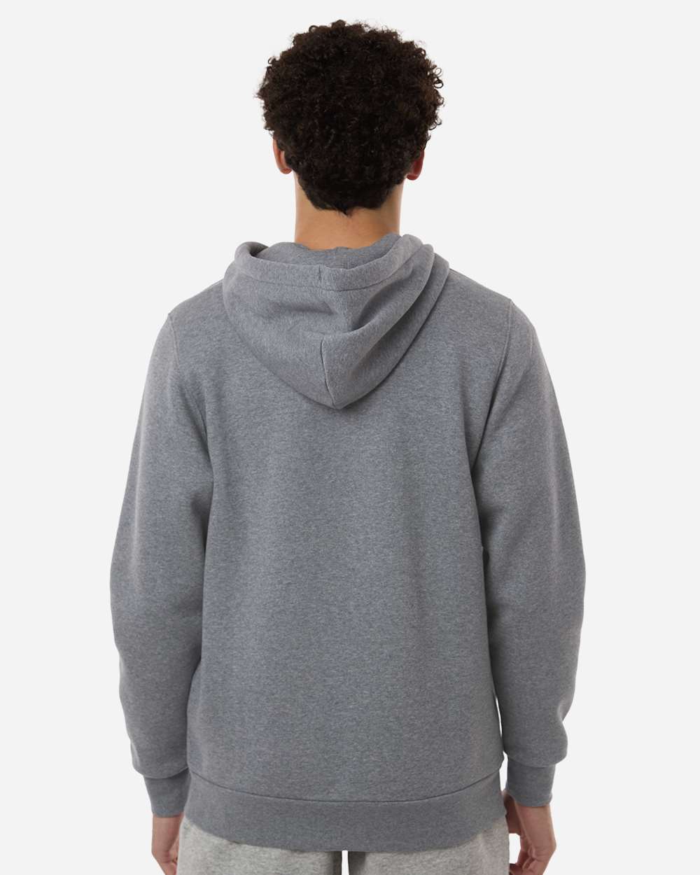 Under Armour 1373881 Men’s Icon Fleece Hooded Full-zip - Pitch Grey Medium Heather White