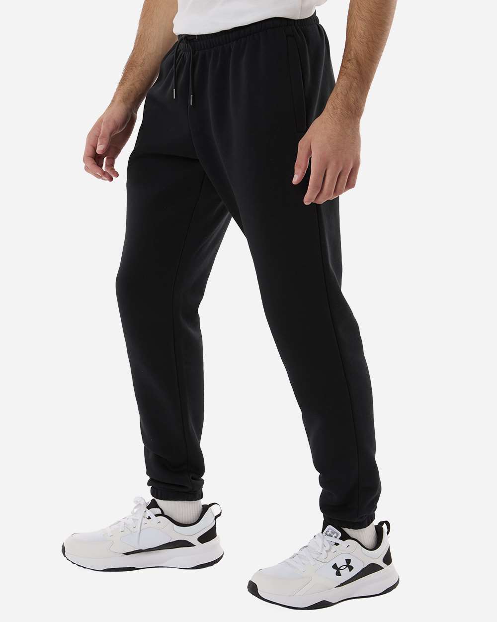 Under Armour 1373882 Men’s Icon Fleece Joggers - Black Pitch Grey