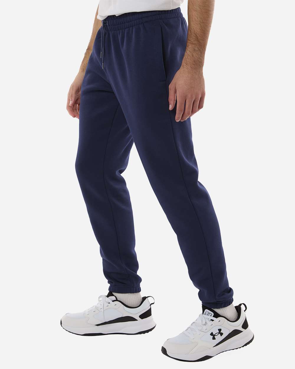 Under Armour 1373882 Men’s Icon Fleece Joggers - Midnight Navy White
