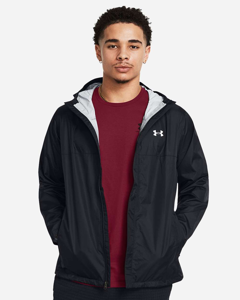 Under Armour 1374644 Stormproof Cloudstrike 2.0 Jacket - Black White