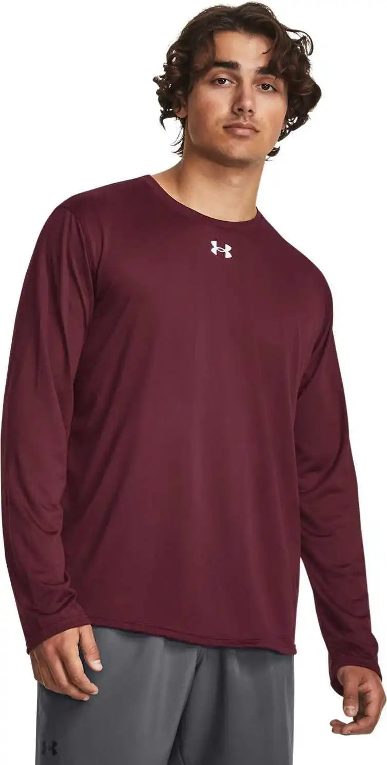 Under Armour 1376843 Men’s Team Tech Long Sleeve t Shirt Maroon
