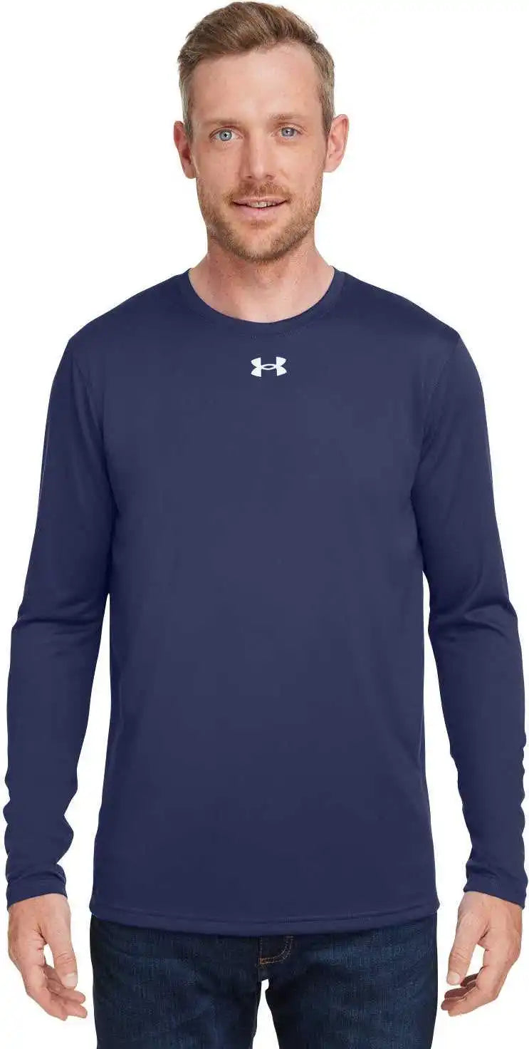 Under Armour 1376843 Men’s Team Tech Long-sleeve T-shirt - Mid Nvy