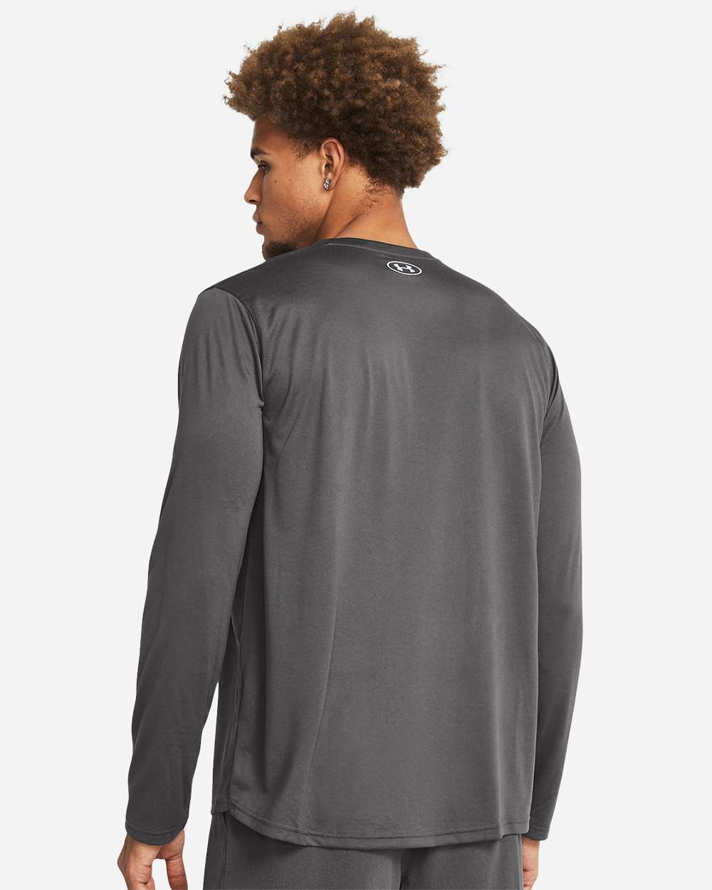 Under Armour 1376843 Team Tech Long Sleeve T-shirt - Castlerock White