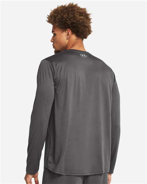 Under Armour 1376843 Team Tech Long Sleeve T-shirt - Castlerock White