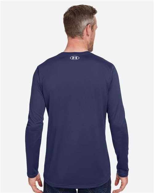 Under Armour 1376843 Team Tech Long Sleeve T-shirt - Midnight Navy White