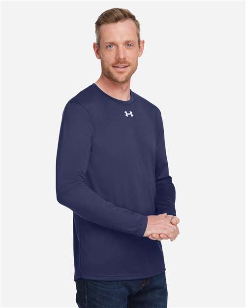 Under Armour 1376843 Team Tech Long Sleeve T-shirt - Midnight Navy White