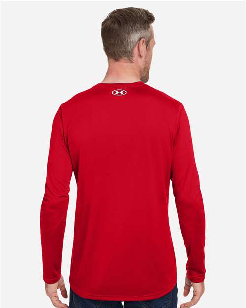 Under Armour 1376843 Team Tech Long Sleeve T-shirt - Red White