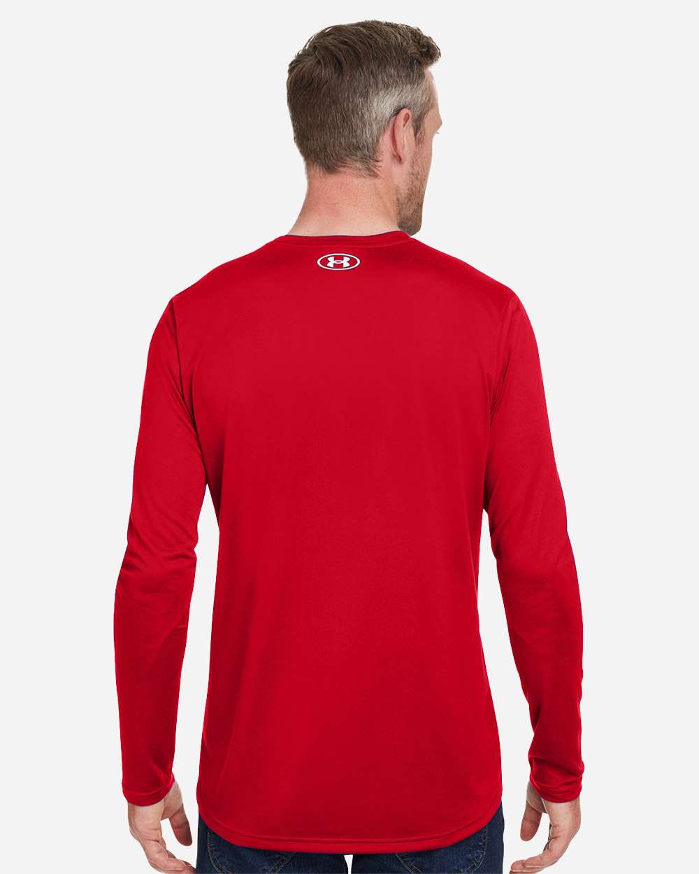 Under Armour 1376843 Team Tech Long Sleeve T-shirt - Red White