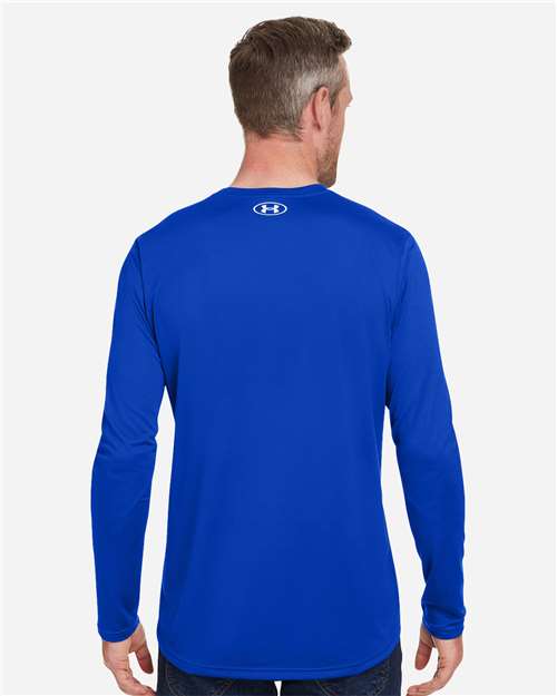 Under Armour 1376843 Team Tech Long Sleeve T-shirt - Royal White