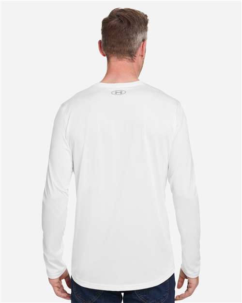 Under Armour 1376843 Team Tech Long Sleeve T-shirt - White Mod Grey