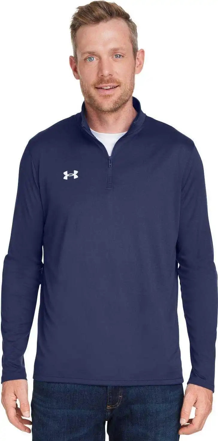 Under Armour 1376844 Men’s Team Tech Quarter Zip Midnight Navy White