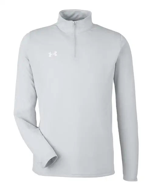Under Armour 1376844 Team Tech™ Quarter-zip Pullover - Mod Grey Light Heather White