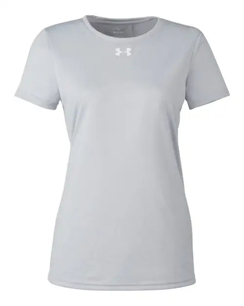 Under Armour 1376847 Women’s Team Tech T-shirt - Mod Grey Light Heather White