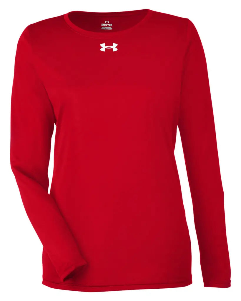 Under Armour 1376852 Women’s Team Tech™ Long Sleeve T-shirt - Red White