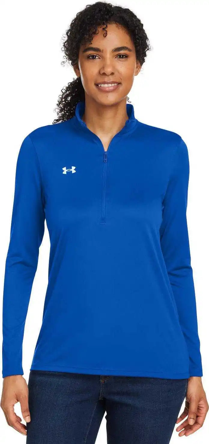 Under Armour 1376862 Ladies’ Team Tech Half Zip Royal White