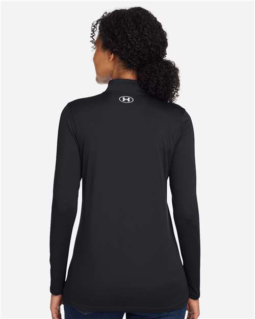 Under Armour 1376862 Women’s Team Tech™ Half-zip - Black White