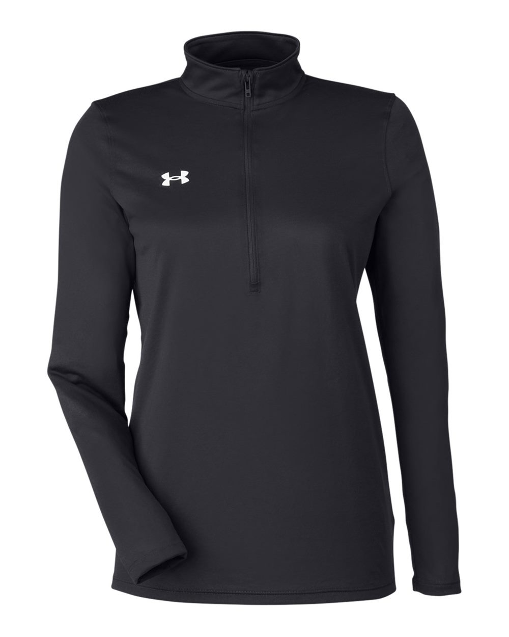 Under Armour 1376862 Women’s Team Tech™ Half-zip - Black White