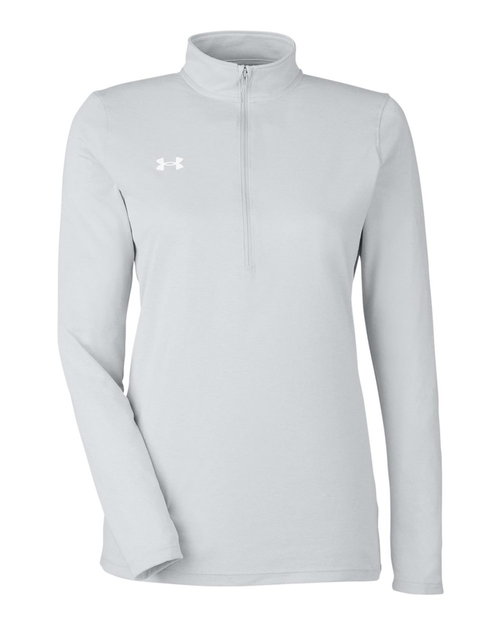 Under Armour 1376862 Women’s Team Tech Half-zip - Mod Grey Light Heather White