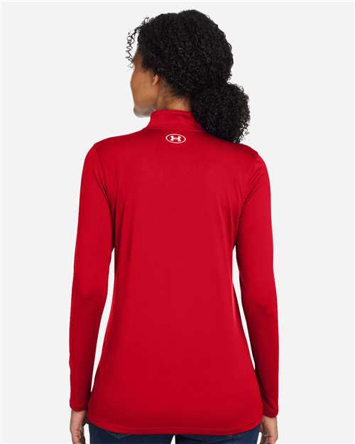 Under Armour 1376862 Women’s Team Tech Half-zip - Red White