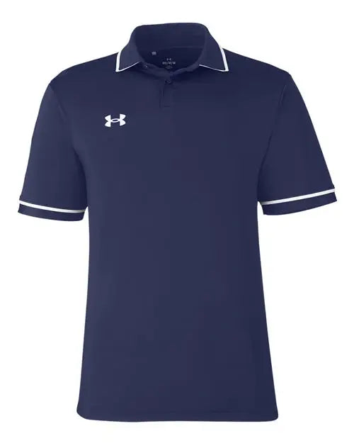 Under Armour 1376904 Tipped Teams Performance Polo - Midnight Navy White