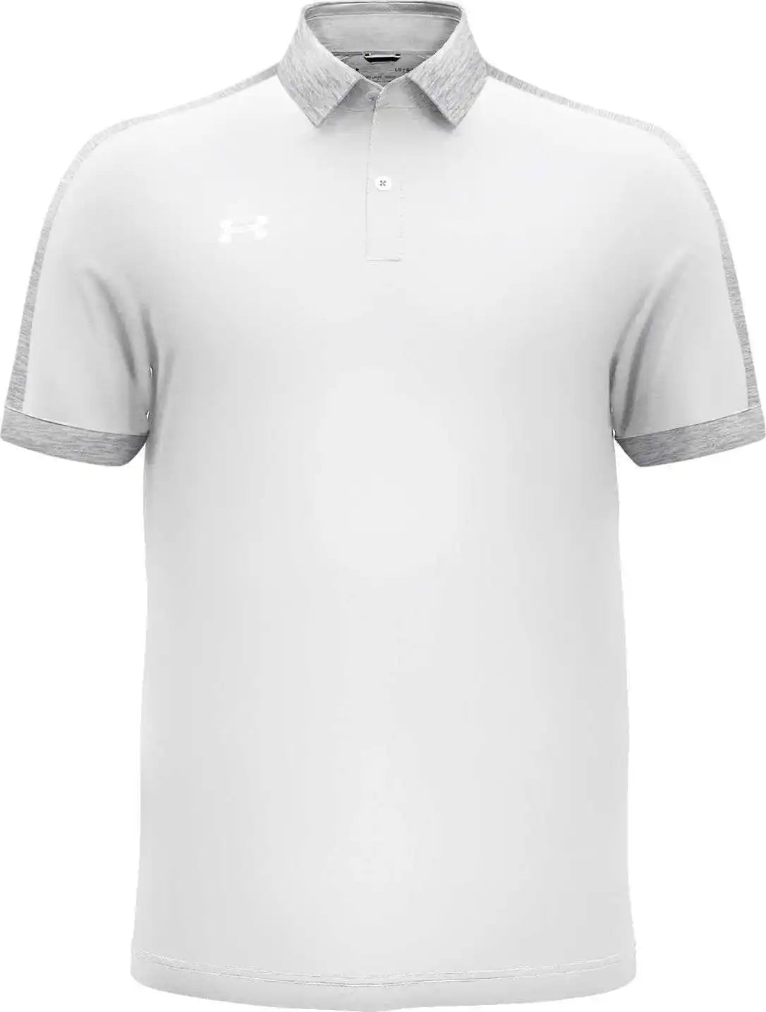 Under Armour 1376907 Men’s Trophy Level Polo White Mod Gray