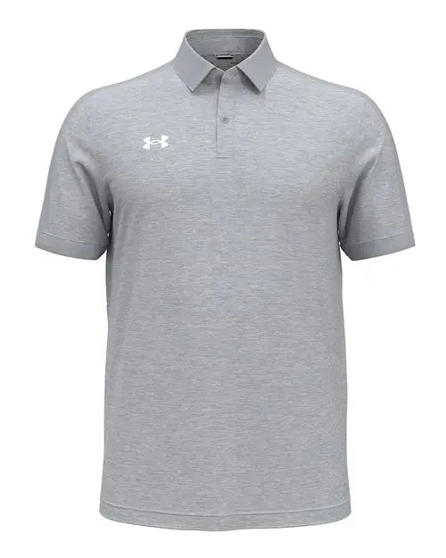 Under Armour 1376907 Trophy Level Polo - Mod Grey White