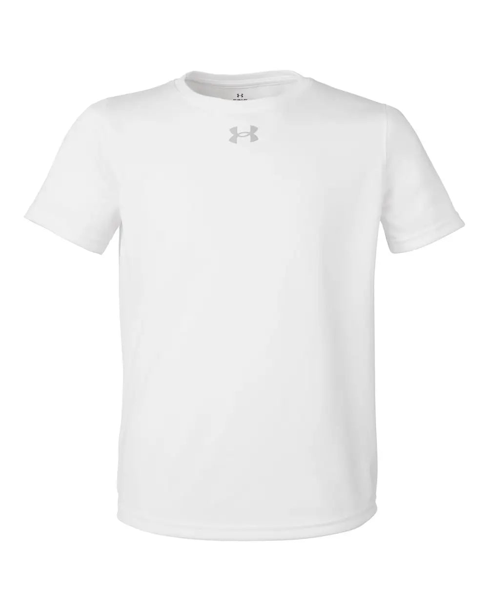 Under Armour 1377487 Youth Tech Team T-shirt - White Mod Gray