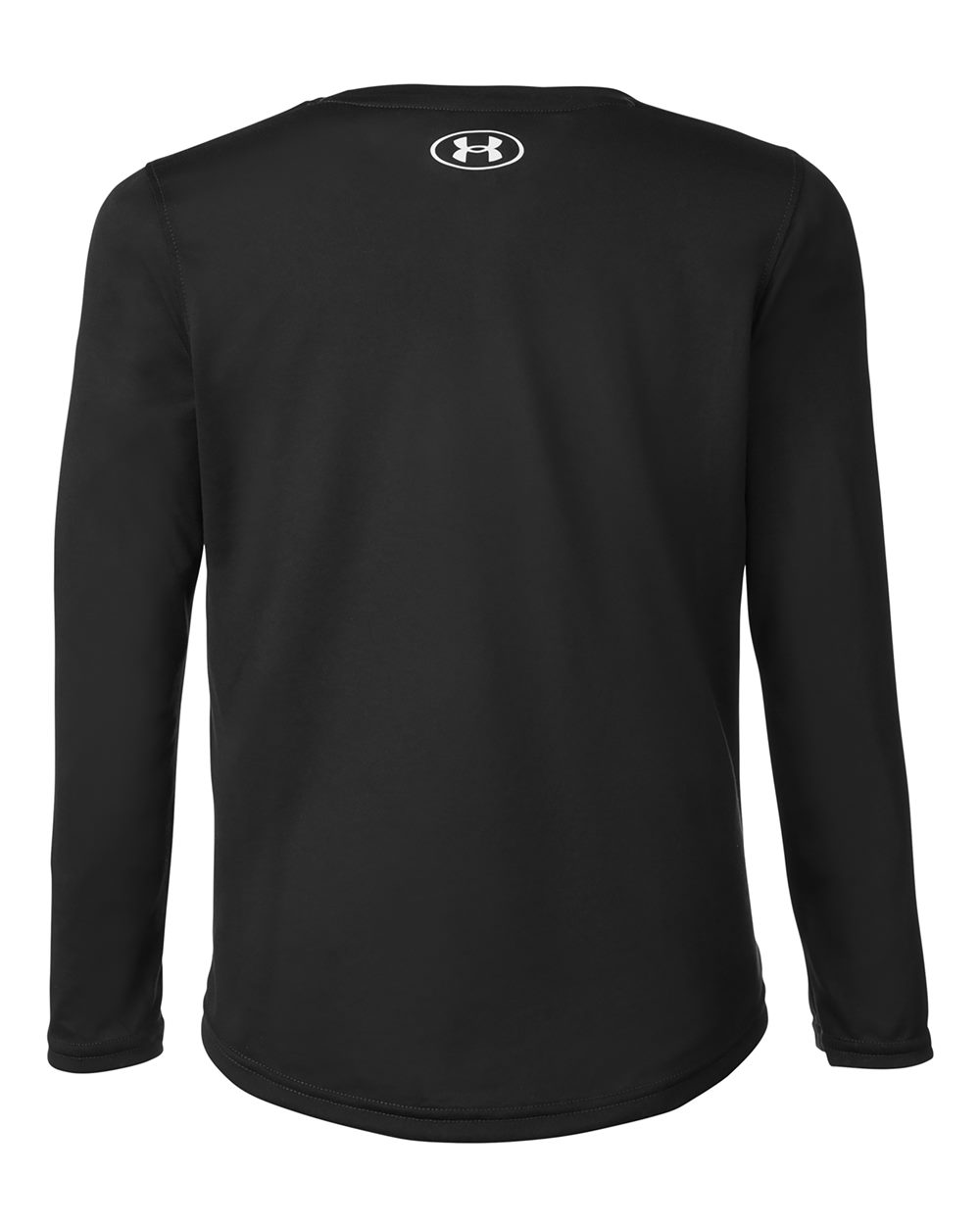 Under Armour 1377488 Youth Tech Team Long Sleeve T-shirt - Black White