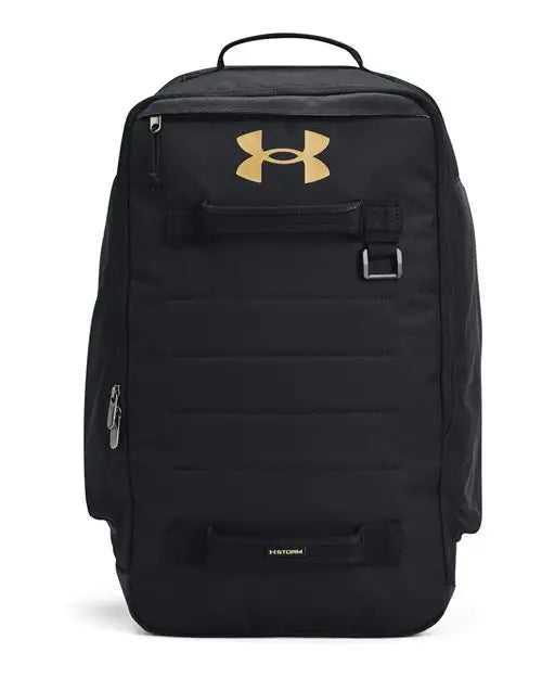 Under Armour Contain Laptop Backpack Black Gold