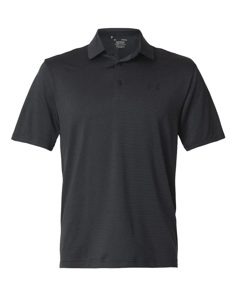 Under Armour 1378676 Men’s Playoff 3.0 Stripe Polo - Black Pitch Gray - Black/ / Adult s