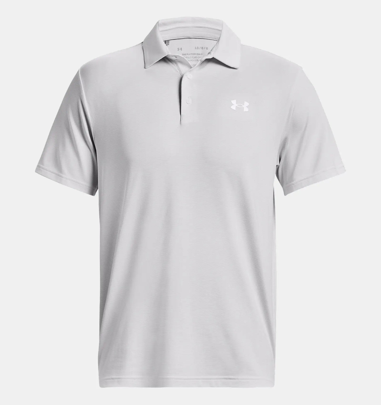 Under Armour 1378676 Men’s Playoff 3.0 Stripe Polo - White Halo Gray