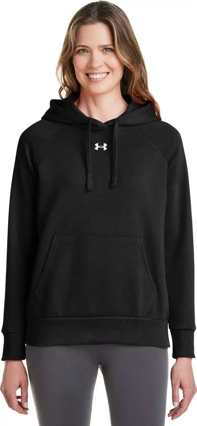 Under Armour 1379500 Ladies’ Rival Fleece Hooded Sweatshirt - Black
