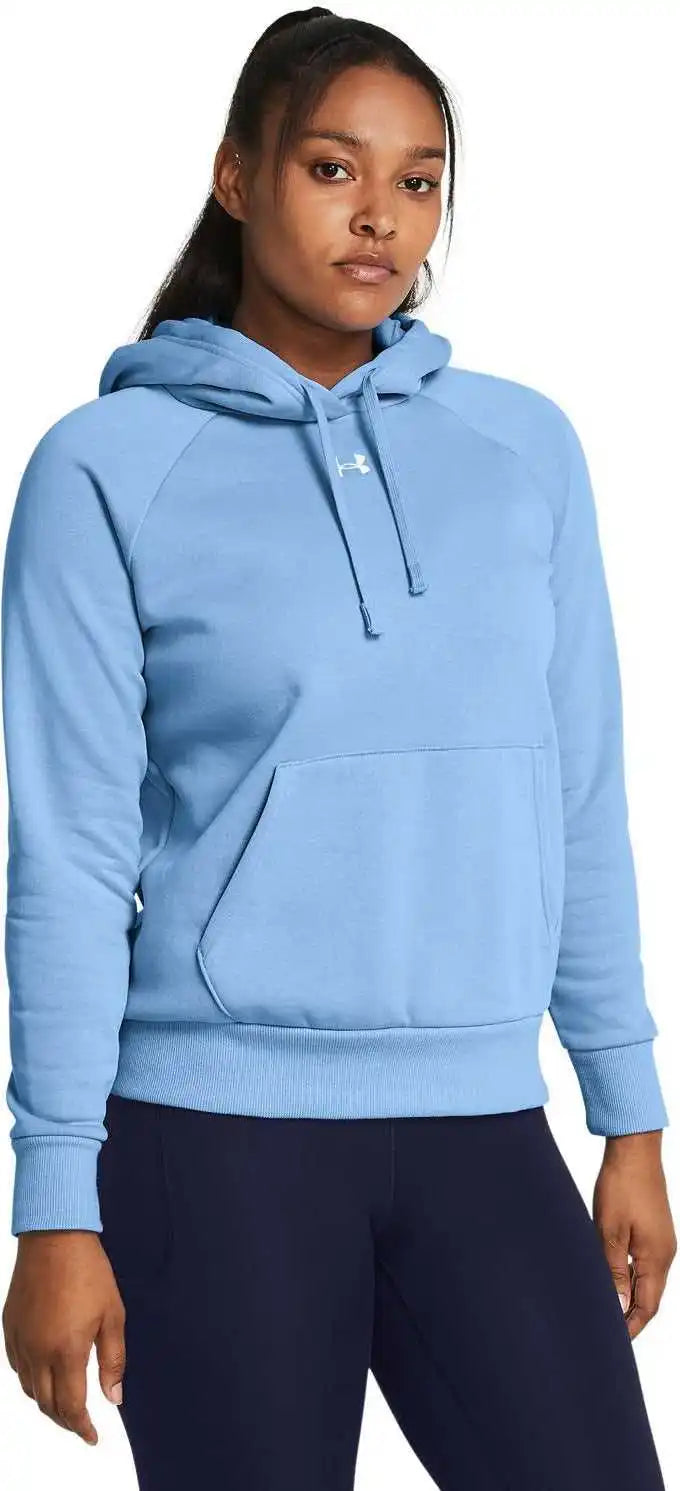 Under Armour 1379500 Ladies’ Rival Fleece Hooded Sweatshirt Carol Bl