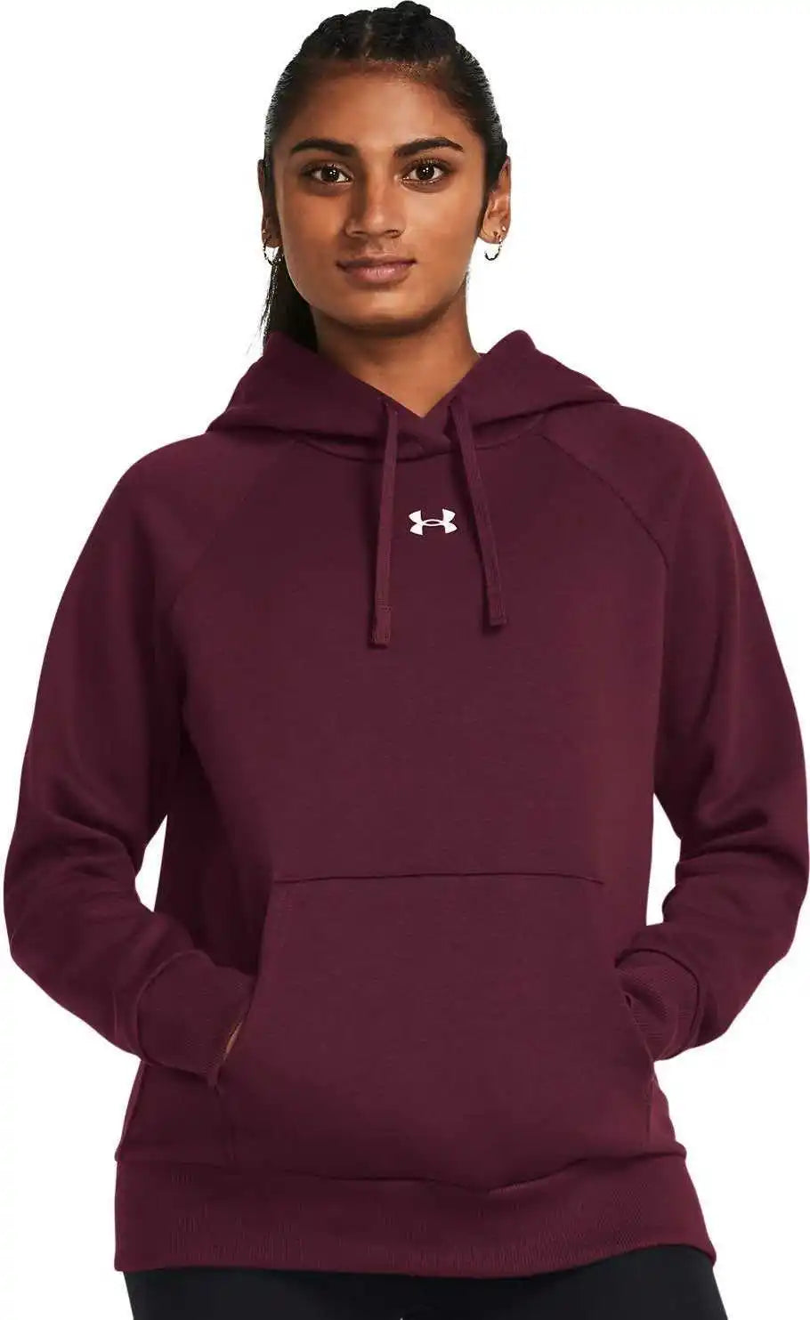 Under Armour 1379500 Ladies’ Rival Fleece Hooded Sweatshirt - Maroon