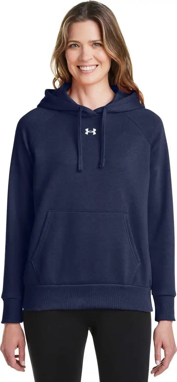 Under Armour 1379500 Ladies’ Rival Fleece Hooded Sweatshirt - Mid Nvy
