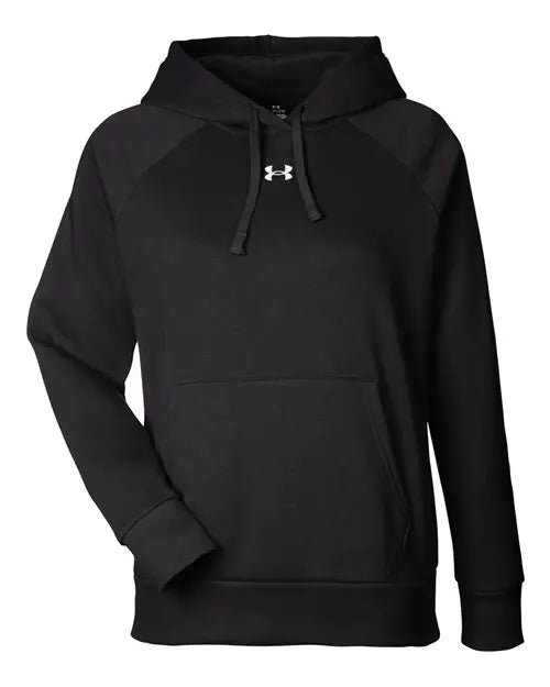 Under Armour 1379500 Women’s Rival Fleece Hooded Sweatshirt - Black White