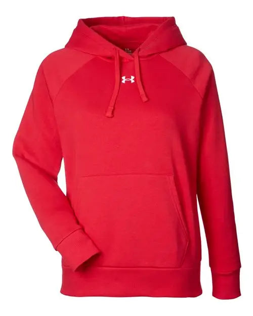 Under Armour 1379500 Women’s Rival Fleece Hooded Sweatshirt - Red White