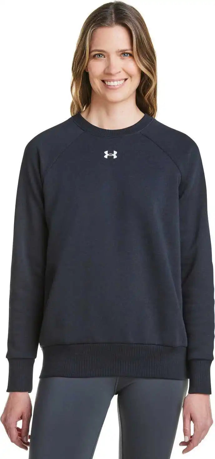 Under Armour 1379508 Ladies’ Rival Fleece Sweatshirt Black