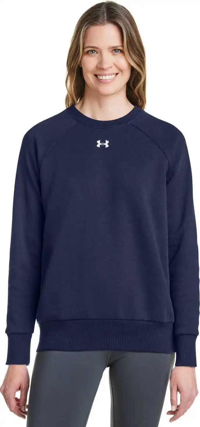 Under Armour 1379508 Ladies’ Rival Fleece Sweatshirt Mid Nvy