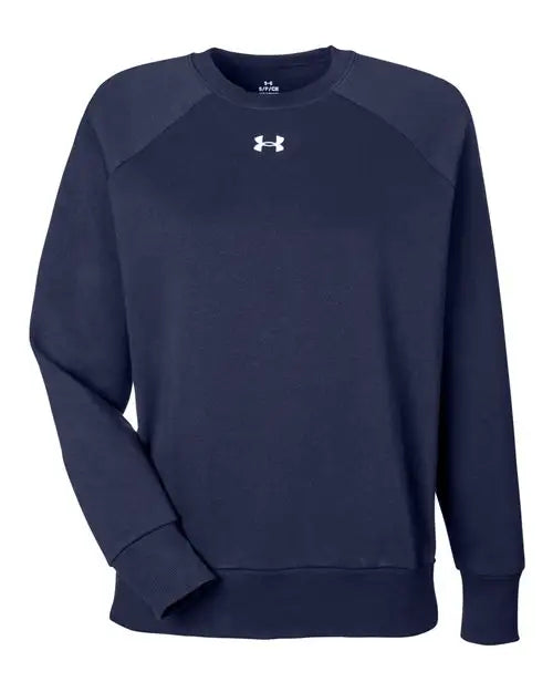 Under Armour 1379508 Women’s Rival Fleece Sweatshirt - Midnight Navy White