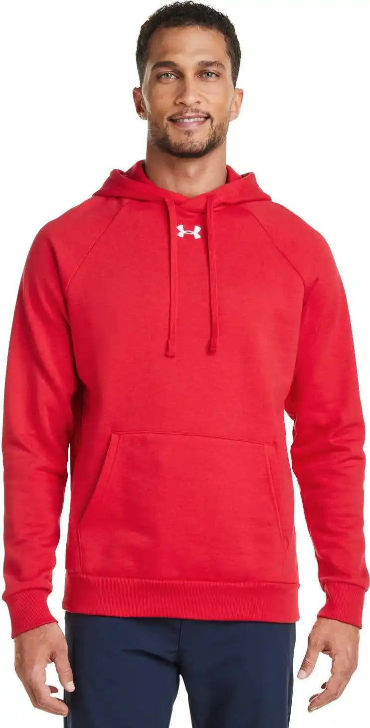 Under Armour 1379757 Men’s Rival Fleece Hooded Sweatshirt - Red
