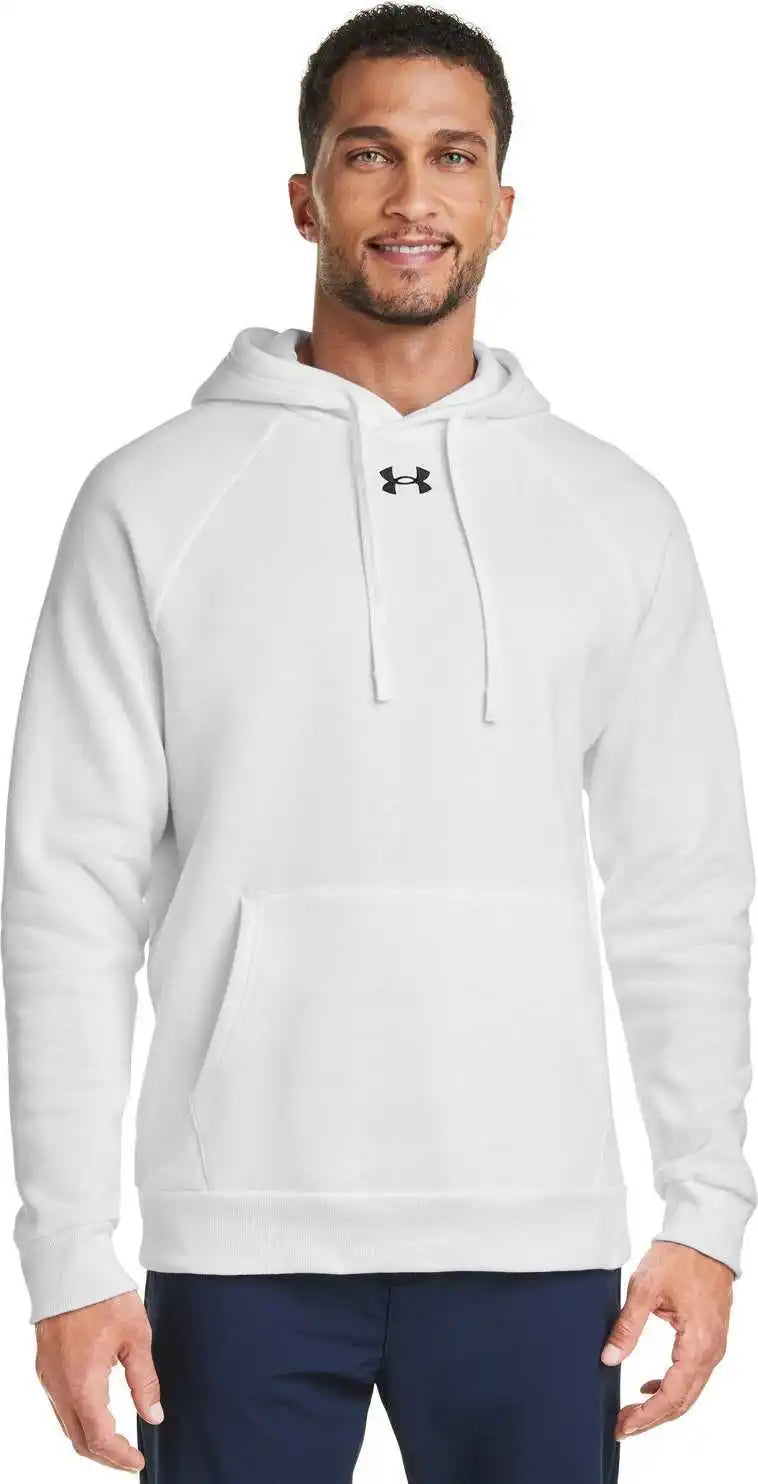 Under Armour 1379757 Men’s Rival Fleece Hooded Sweatshirt White
