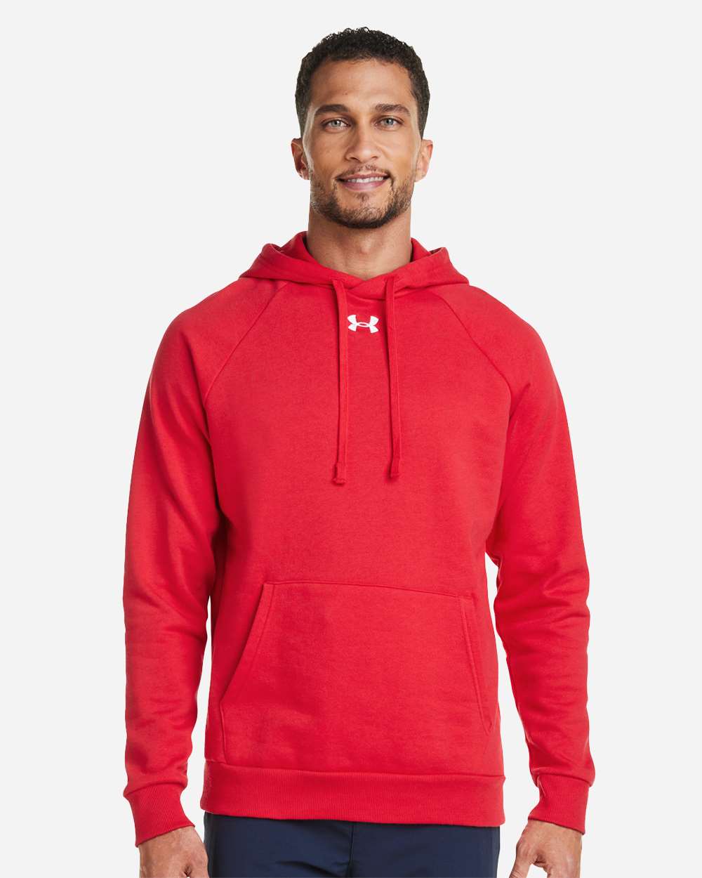 Under Armour 1379757 Rival Fleece Hooded Sweatshirt - Red White